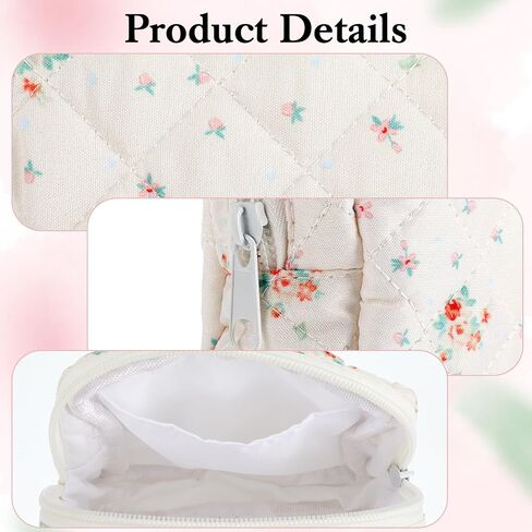 Sanitary Napkin Storage Bag, Portable First Period Pouch Kit with Compartments Soft Pads Tampon Holder Purse Small Tampons Menstrual Cup Packs Period Bags Gift(Lovely period bag) in Saudi Arabia
