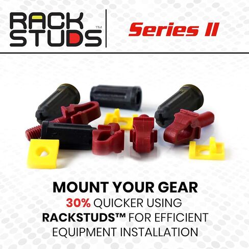 R20 Series II Rack Mount Screws - Server Rack Screws and Cage Nuts Replacement for Server Rack Rails 19" Square Punched Vertical Rail, Without Using Cage Nut Tool - Red 2.22mm/0.086 20 Pack in Saudi Arabia