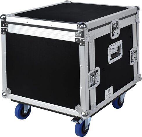 PRORECK 8U RACK/ROAD CASE مع TOP SLANT MIXER TOP ، وعجلات ، وعمق راعي 20 '، والخشب الرقائقي ، وحجم تثبيت 8U ، وأداء المرحلة الاحترافية. in Kuwait