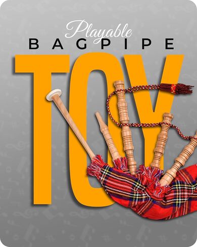 Mini Miniature Bagpipe, Rosewood Bagpipe for Beginners Playable Gift set. (Royal Stewart) in Kuwait