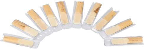 Bb Clarinet Reeds, Clarinet Reeds 10Pcs Comfortable Playing with Separate Storage Box for Performances Stages Practices for Beginners Professionals in Saudi Arabia