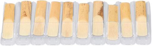 Bb Clarinet Reeds, Clarinet Reeds 10Pcs Comfortable Playing with Separate Storage Box for Performances Stages Practices for Beginners Professionals in Saudi Arabia