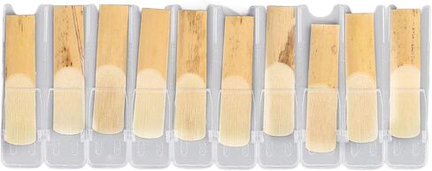 Bb Clarinet Reeds, Clarinet Reeds 10Pcs Comfortable Playing with Separate Storage Box for Performances Stages Practices for Beginners Professionals in Saudi Arabia