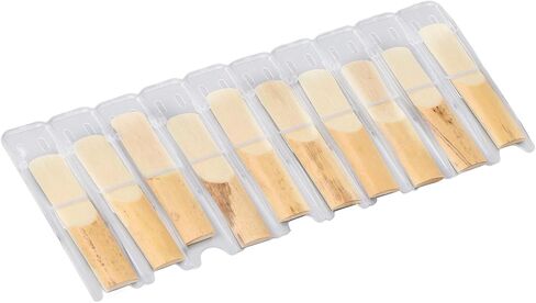 Bb Clarinet Reeds, Clarinet Reeds 10Pcs Comfortable Playing with Separate Storage Box for Performances Stages Practices for Beginners Professionals in Saudi Arabia