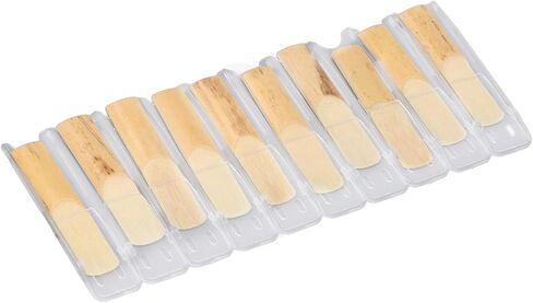 Bb Clarinet Reeds, Clarinet Reeds 10Pcs Comfortable Playing with Separate Storage Box for Performances Stages Practices for Beginners Professionals in Saudi Arabia