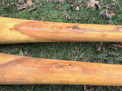 Handmade Didgeridoo Root Eucalyptus 59" length, Big bell end, tiny repair on the surface, no any affect to the sound, discounted price in Saudi Arabia