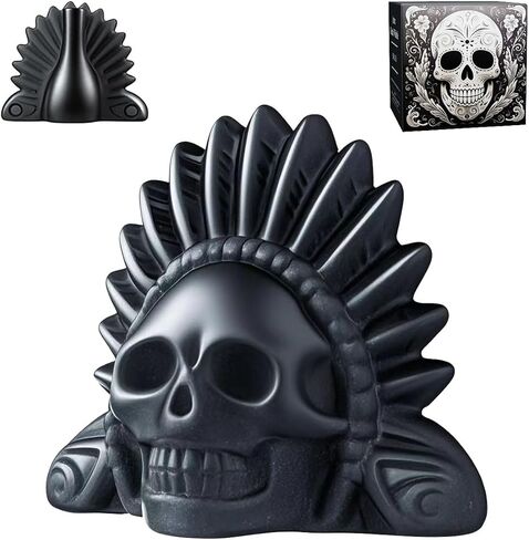 Aztec Death Whistle Aztec صافرة ، صراخ جمجمة أصيلة - صافرة رعب مخيف بصوت عالٍ للمزح ، عيد الهالوين ، البقاء ، والطقوس in Kuwait