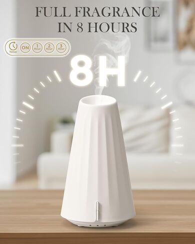 120ML Essential Oil Diffuser,Plastic USB-Power Aromatherapy Diffuser with 3 Timer Settings, Ultrasonic Quiet Operation, Sleep Helper & Dimmable Night Light for Large Room, Home, Office, Studio,Yoga in Saudi Arabia