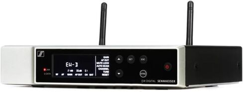 Sennheiser Wireless Handheld Base System Bundle with 4 AA Batteries & Cloth EW-D SKM-S (R4-9) Digital Wireless System with Handheld Transmitter, Receiver, Rack Kit & Accessories (552-608MHz) in Saudi Arabia