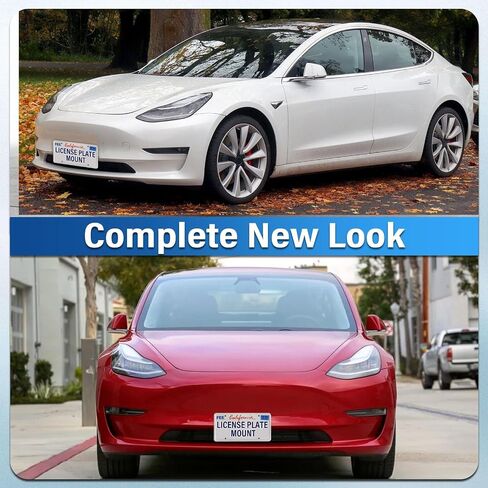 Model Y Front License Plate Holder Fit for Tesla Model Y 2019-2024 Accessories No Drill License Plate Mount Kit No Adhesives License Plate Frame Front License Plate Bracket (Model 3 2019-2023) in Saudi Arabia
