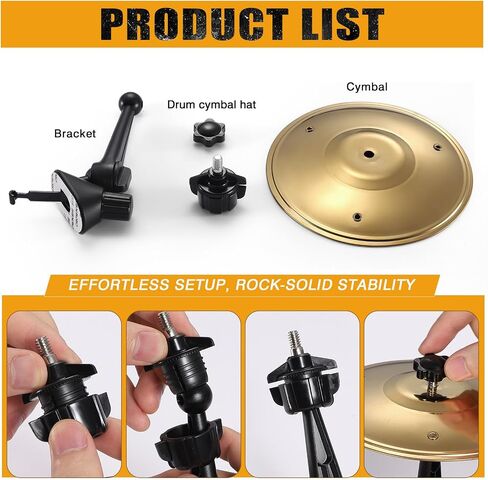 Facmogu Car Cymbal Air Vent, Car Symbol Drum, Make Your Driving Fun, Easy to Install, Mini Drum Crash Cymbal For Cars, Mini Compact Cars Accessory Compatible with Most of Vehicles - Matte Yellow in Saudi Arabia