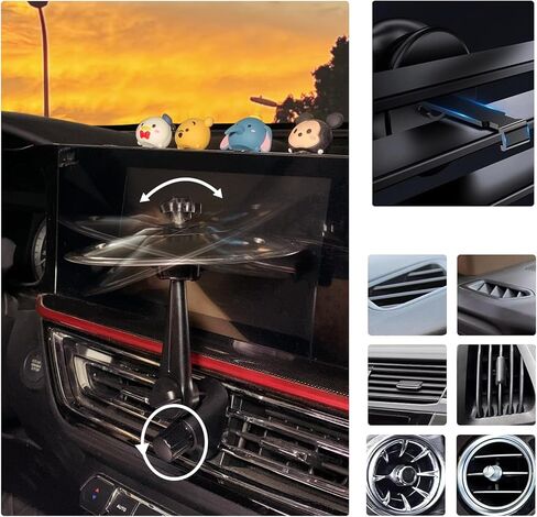 الصنج بالسيارة ، الصنج المصطيف للسيارة ، تنفيس الهواء الصنجي للسيارة ، مجموعة مرفقات مقطع صغيرة من موسيقى الربعة المصغرة ، وتثبيت سهلة ، ومناسبة لجميع أنواع المركبات (1pcs) in Kuwait