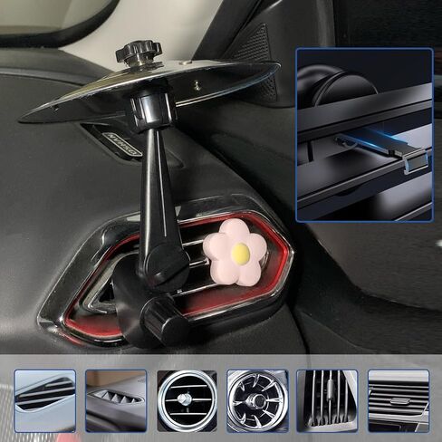 الصنج بالسيارة ، الصنج المصطيف للسيارة ، تنفيس الهواء الصنجي للسيارة ، مجموعة مرفقات مقطع صغيرة من موسيقى الربعة المصغرة ، وتثبيت سهلة ، ومناسبة لجميع أنواع المركبات (1pcs) in Kuwait