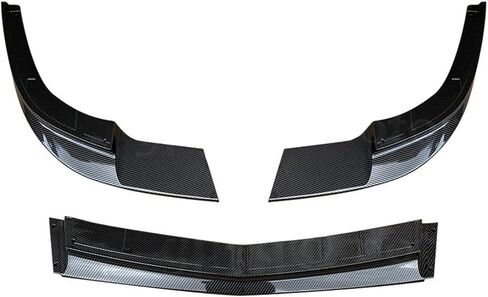 Front Bumper Lip Glossy Black 3Pcs for 2005-2013 Chevy Corvette C6 Base Models Front Bumper Lip Splitter in Kuwait