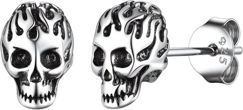 Suplight 925 Sterling Silver Punk Rock أقراط للرجال in Kuwait