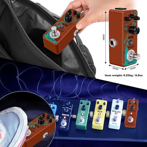 Mini Auto Wah Guitar Pedal Orange Filter True Bypass Timbre Character Sound Digtal Electric Guitar/bass Effect Pedal With Sound Quality Value Knob in Saudi Arabia