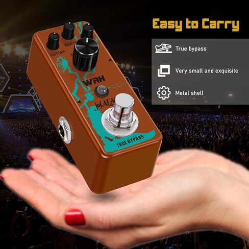 Mini Auto Wah Guitar Pedal Orange Filter True Bypass Timbre Character Sound Digtal Electric Guitar/bass Effect Pedal With Sound Quality Value Knob in Saudi Arabia