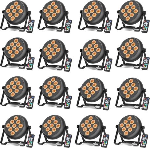 36 LED Stage Lights, Corded RGB Par Lights, 4/7 CH DMX Par Can, LED Stage Par with Sound Activated & DMX 512, Uplights for Wedding, Club, Event, Party, 4 Pack in Saudi Arabia