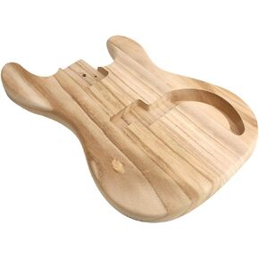 Guitar, Bass Body Unfinished for Maple Soft Electric Bodies Parts Accessories Predrilled and Reusable Craft Lovers in Kuwait