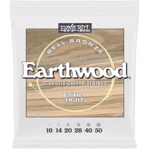 ernie ball متوسطة ضوء الأرض الجرس الجرس البرونزي الجيتار السلاسل الصوتية 12-54 in Kuwait