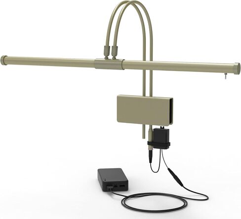 Cocoweb 22" LED Grand Piano Light in Black with Brass Accents with Dimmer Clip in Kuwait