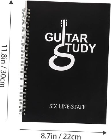 Abaodam Six- Book Material Music Manuscript Notebook for Guitarist Sheet Music Notebook in Saudi Arabia