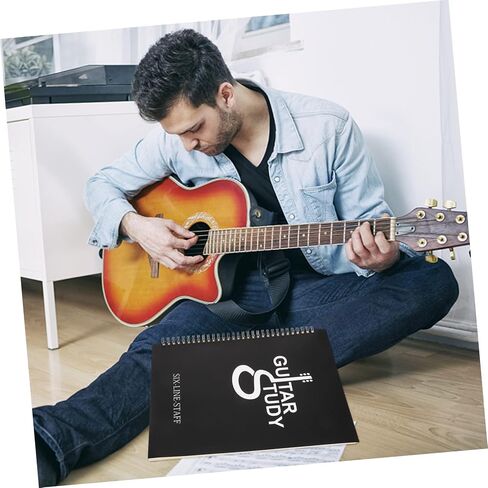 Abaodam Six- Book Material Music Manuscript Notebook for Guitarist Sheet Music Notebook in Saudi Arabia