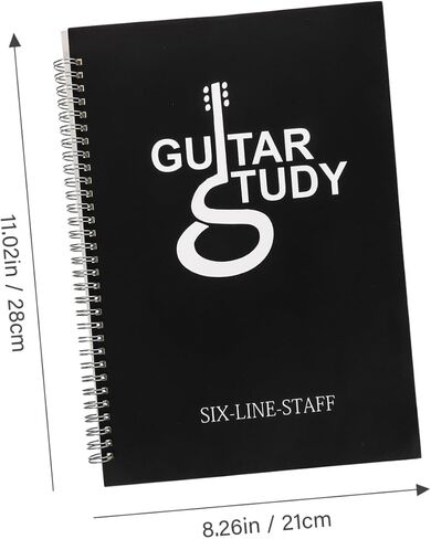 Abaodam Six- Book Material Music Manuscript Notebook for Guitarist Sheet Music Notebook in Saudi Arabia