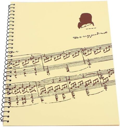 Songwriting Music Notebook, Notebook, Music Paper, 50 Pages Staff Stave Manuscript for Writer Music(Yellow sheet music pattern) [Unknown Binding] in Saudi Arabia