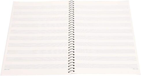 Songwriting Music Notebook, Notebook, Music Paper, 50 Pages Staff Stave Manuscript for Writer Music(Yellow sheet music pattern) [Unknown Binding] in Saudi Arabia