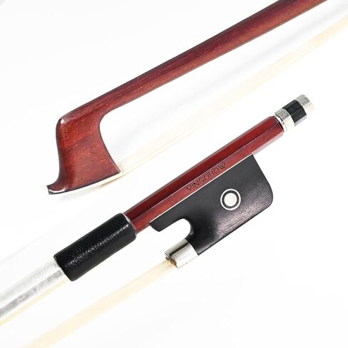Brazilwood Viola Bow For 14"-17" Violas Full Size 74.5cm Ebony Frog Natural Mongolian White Horsehair Well Balanced Sweet Tone in Kuwait