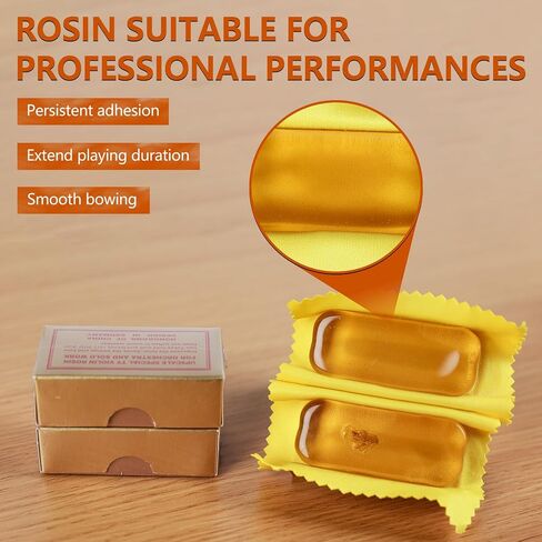 Rosin Violin Rosin ، الكمان ، فيولا و Cello Rosin من أجل القوس ، حركة أقواس سلسة ، قبضة سلسلة ممتازة ، غبار منخفض الخفيفة ، روزان طبيعي مع قضية ، روزان احترافي للكمان ، فيولا ، أقواس التشيلو (1Pack) in Kuwait