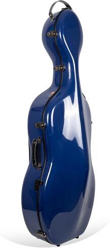 Crossrock Deluxe 4/4 Cello Case -foam خفيفة الوزن من الصلب الرمادي الرمادي ، الأسود/الرمادي (CRP201CEFG) in Kuwait