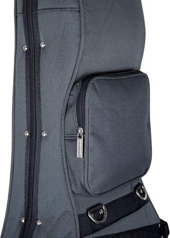Crossrock Deluxe 4/4 Cello Case -foam خفيفة الوزن من الصلب الرمادي الرمادي ، الأسود/الرمادي (CRP201CEFG) in Kuwait