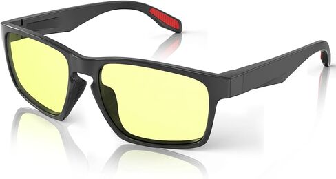 Goiteia Yellow Gaming Blue Light Glasses for Men, Computer Glasses for Long Hours of Gaming, No Eye Strain&Blurry in Kuwait