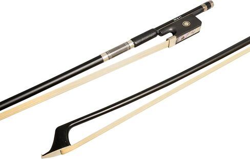 Mi & VI CB-720 Classic Carbon Lives Cello Bow (الحجم الكامل 4/4) مع وجود حالة | الضفدع الأبنوس | متوازنة بشكل جيد | شعر الحصان المنغولي - موسيقى ميفي in Kuwait
