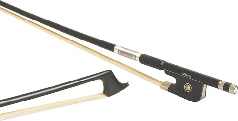 Mi & VI CB-720 Classic Carbon Lives Cello Bow (الحجم الكامل 4/4) مع وجود حالة | الضفدع الأبنوس | متوازنة بشكل جيد | شعر الحصان المنغولي - موسيقى ميفي in Kuwait