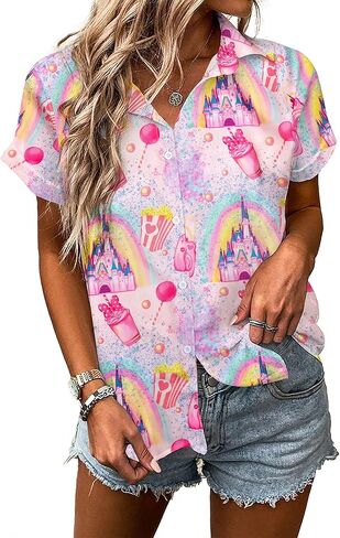 You've Got A Friend in Me Shirt Women Funny Letter Print Button Down Shirts Cute Vacation Short Sleeve Graphic Tees in Kuwait