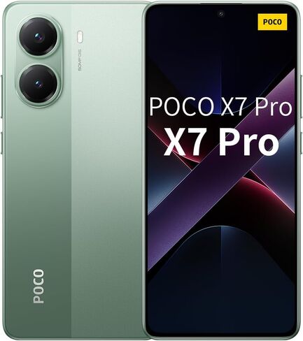 Xiaomi Poco X7 Pro 5G + 4G LTE (لـ Tmobile Mint Tello & Global) (256GB + 12GB) AI 6.67 "50MP Glamers Phone NFC Dual SIM Model 2412DPC0AG (Black) in Kuwait