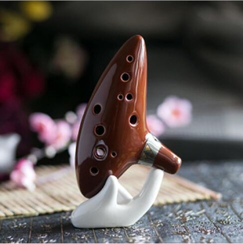 1 PCS CERAMIC OCARINA Stand ، قاعدة عرض الآلات الموسيقية ، حامل عرض لفتة الخزفي الأبيض ، إكسسوارات الأدوات in Saudi Arabia