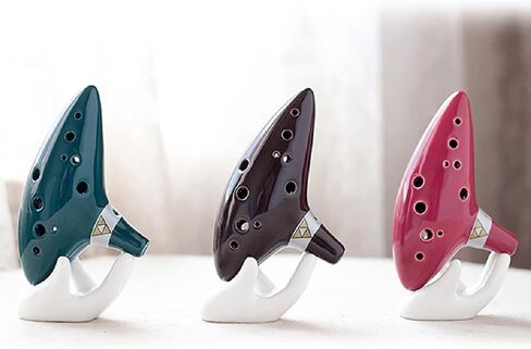 1 PCS CERAMIC OCARINA Stand ، قاعدة عرض الآلات الموسيقية ، حامل عرض لفتة الخزفي الأبيض ، إكسسوارات الأدوات in Saudi Arabia