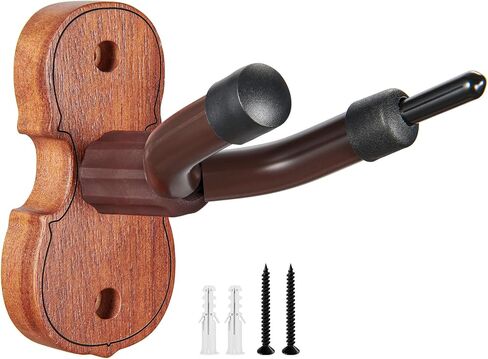 KKG Violin Wall Mount Violin Hanger 1 Pack with Bow Home Home & Studio Rosewood Violin/Viola Stand in Kuwait