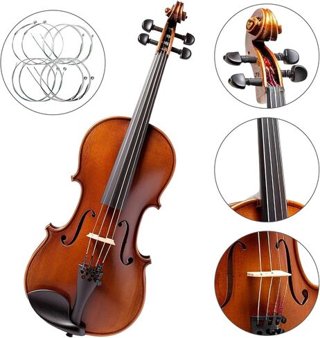 8 Pcs Viola Strings 4/4 Full Set Professional Viola Strings A D G C Stainless Steel Core Chromium Wound in Kuwait