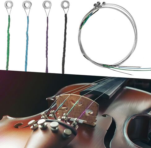 8 Pcs Viola Strings 4/4 Full Set Professional Viola Strings A D G C Stainless Steel Core Chromium Wound in Kuwait