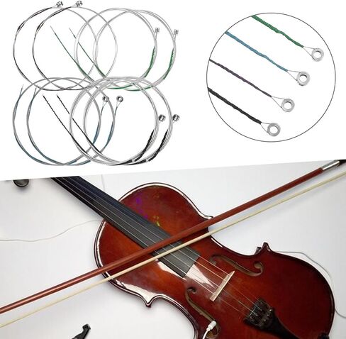 8 Pcs Viola Strings 4/4 Full Set Professional Viola Strings A D G C Stainless Steel Core Chromium Wound in Kuwait