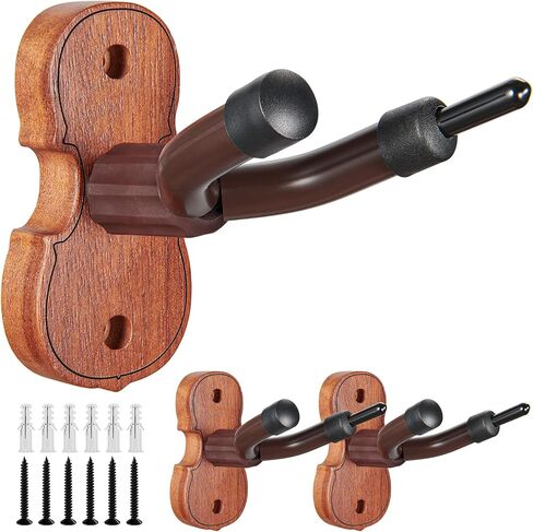 KKG Violin Wall Mount Violin Hanger 1 Pack with Bow Home Home & Studio Rosewood Violin/Viola Stand in Kuwait
