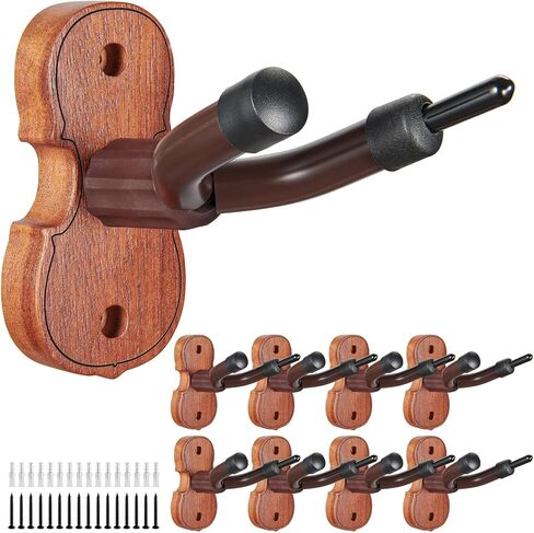 KKG Violin Wall Mount Violin Hanger 1 Pack with Bow Home Home & Studio Rosewood Violin/Viola Stand in Kuwait