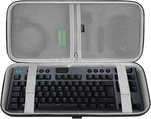 حالة لوحة المفاتيح Geekria TKL ، حقيبة حمل سفر قشرة صلبة لـ 80 ٪ / 87 مفاتيح لوحة مفاتيح ألعاب ميكانيكية ، متوافقة مع Logitech G915 TKL ، G Pro Keyboard / G Pro X (مساحة إضافية) in Kuwait