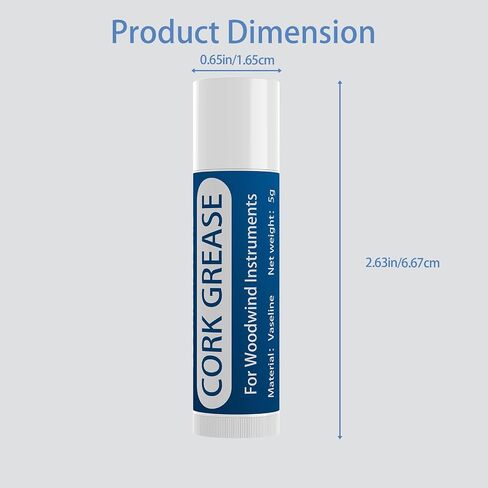 2PCS Cork Grease لـ Clarinet ، Saxophone ، Alto Sax ، صيانة أداة خشبية ، مواد تشحيم لمفاصل الفلين ، أنبوب الشحوم سهلة الاستخدام لرعاية خشبية in Kuwait