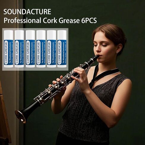 2PCS Cork Grease لـ Clarinet ، Saxophone ، Alto Sax ، صيانة أداة خشبية ، مواد تشحيم لمفاصل الفلين ، أنبوب الشحوم سهلة الاستخدام لرعاية خشبية in Kuwait